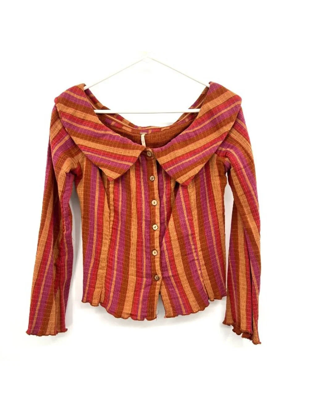 Free People Giving Me Butterflies Striped Top Women's Medium